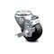 Service Caster 3 Inch Soft Rubber Wheel Swivel Bolt Hole Caster with Brake SCC-BH20S314-SRS-TLB - alternate 1